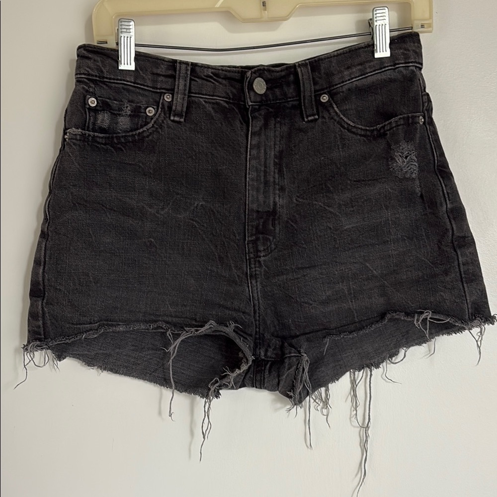 BDG Black Distressed Women Shorts